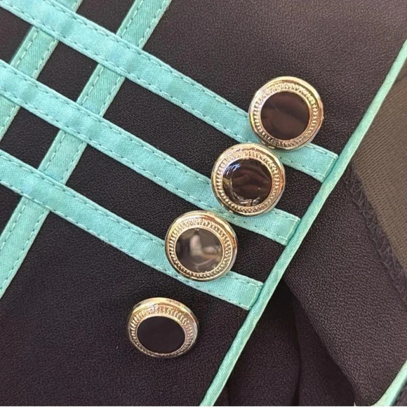 Vintage 80s 90s 2 Piece Dress Suit Set Office Blazer Jacket Dress Set - Picture 16 of 16